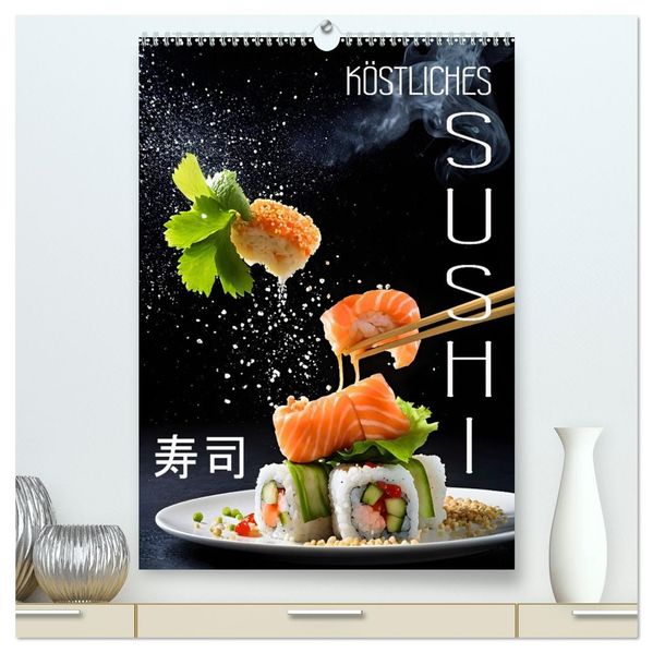Köstliches Sushi (hochwertiger Premium Wandkalender 2026 DIN A2 hoch) Kunstdruck in Hochglanz