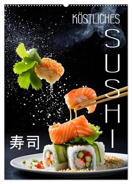 Köstliches Sushi (Wandkalender 2026 DIN A2 hoch) CALVENDO Monatskalender