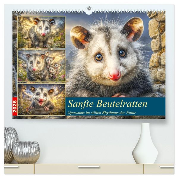 Sanfte Beutelratten. Opossums im stillen Rhythmus der Natur (hochwertiger Premium Wandkalender 2026 DIN A2 quer) Kunstdruck in Hochglanz