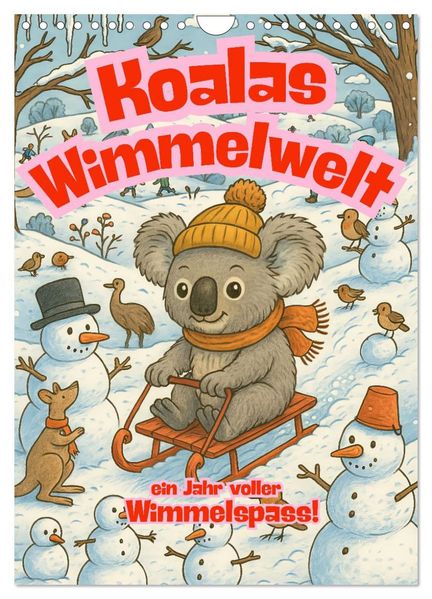 Koalas Wimmelwelt ein Jahr voller Wimmelspass! (Wandkalender 2026 DIN A4 hoch) CALVENDO Monatskalender