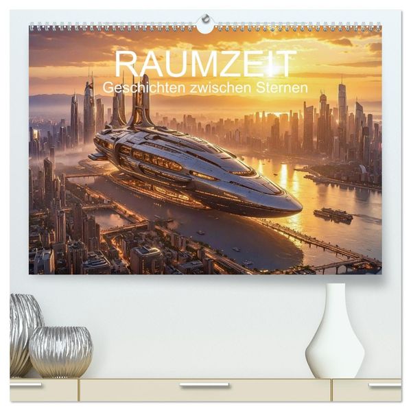 Raumzeit. Geschichten zwischen Sternen (hochwertiger Premium Wandkalender 2026 DIN A2 quer) Kunstdruck in Hochglanz