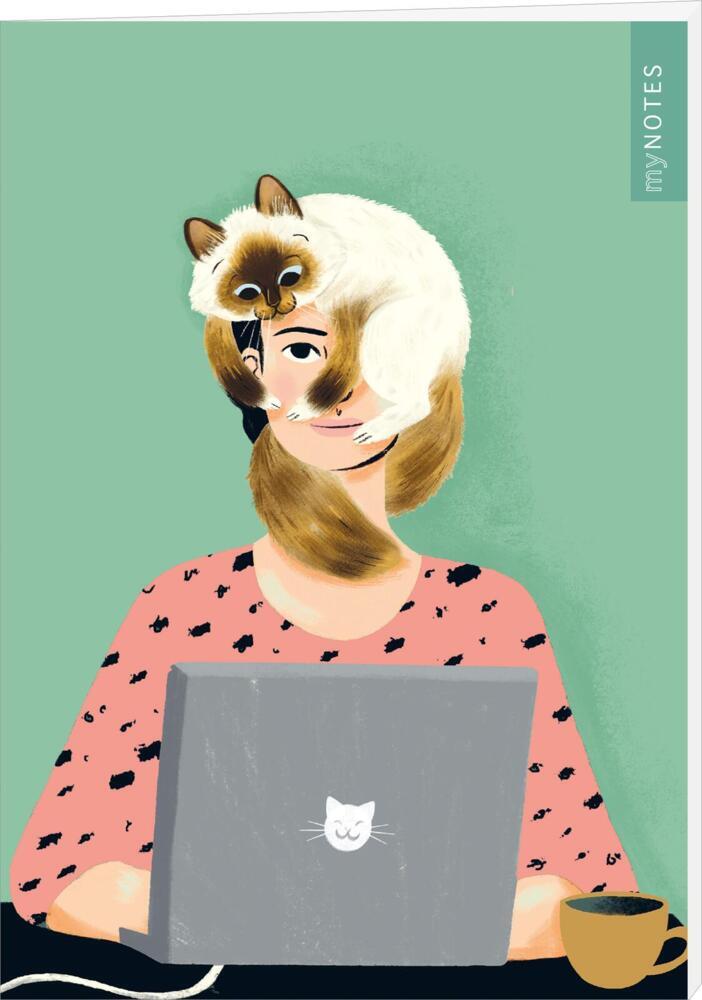 myNOTES Papeterie: Notizheft Katzen regieren die Welt - Catoffice