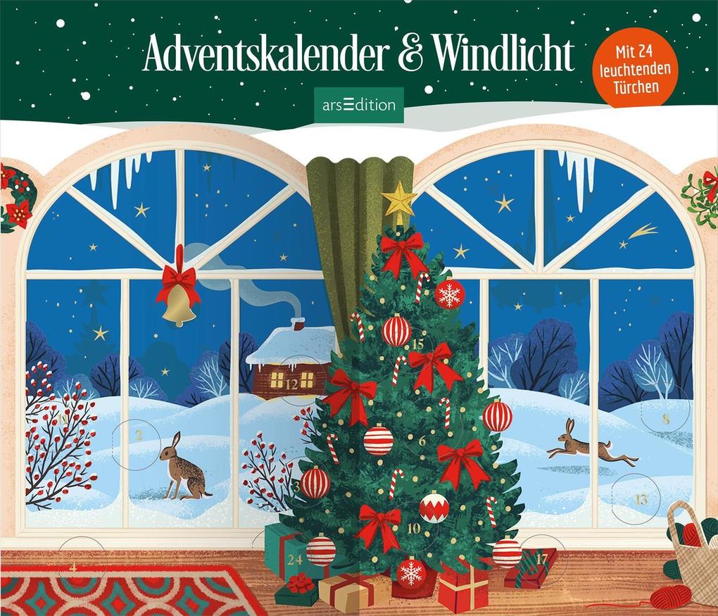 Windlicht-Adventskalender Lichterglanz