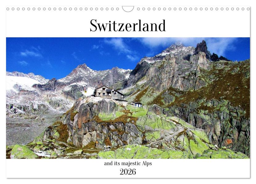 Switzerland and its majestic Alps (Wall Calendar 2026 DIN A3 landscape) CALVENDO 12 Month Wall Calendar