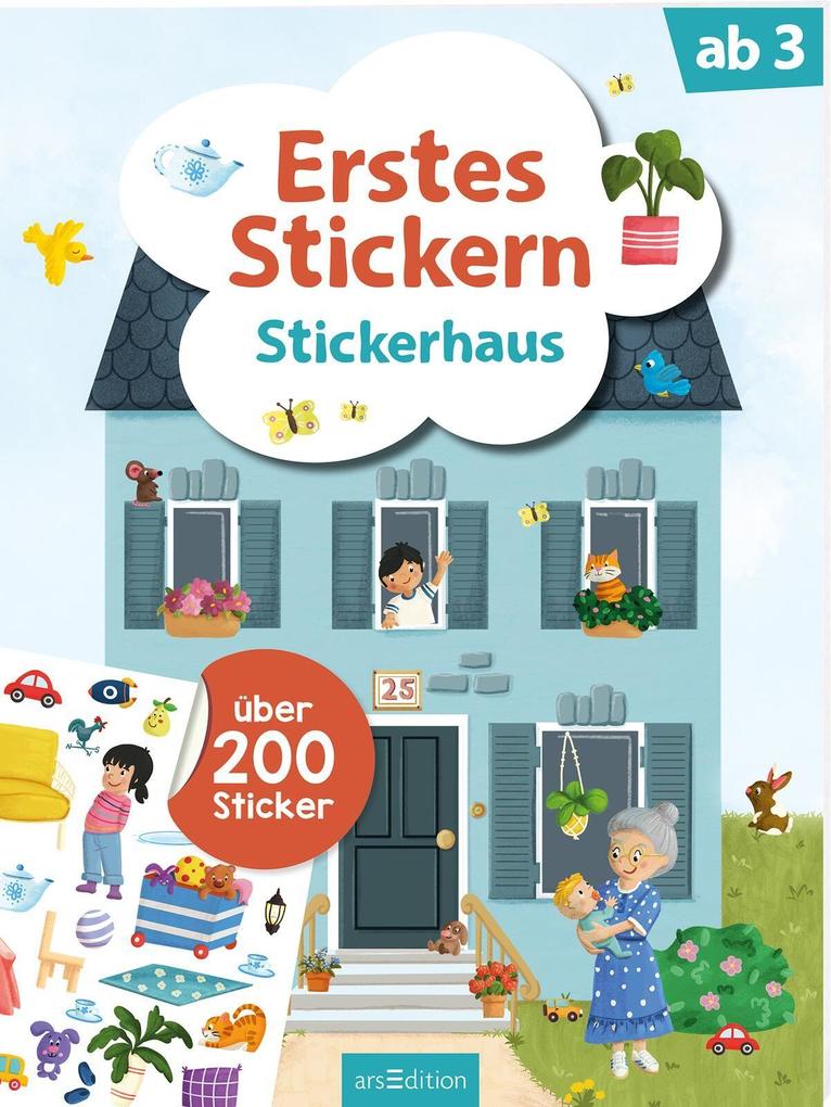 Erstes Stickern – Stickerhaus - Taschenbuch - Image 8