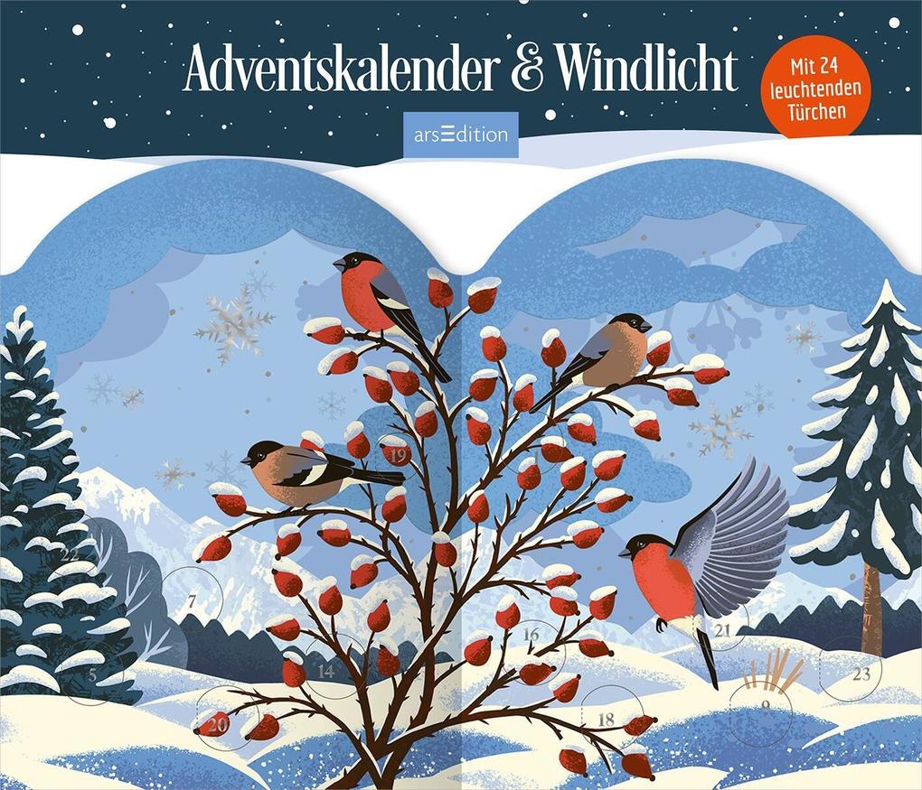 Windlicht-Adventskalender Winterzauber