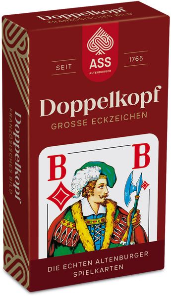 Doppelkopf große Eckzeichen französisches Bild NEU