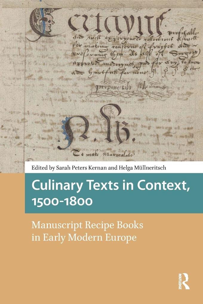 Culinary Texts in Context 1500-1800