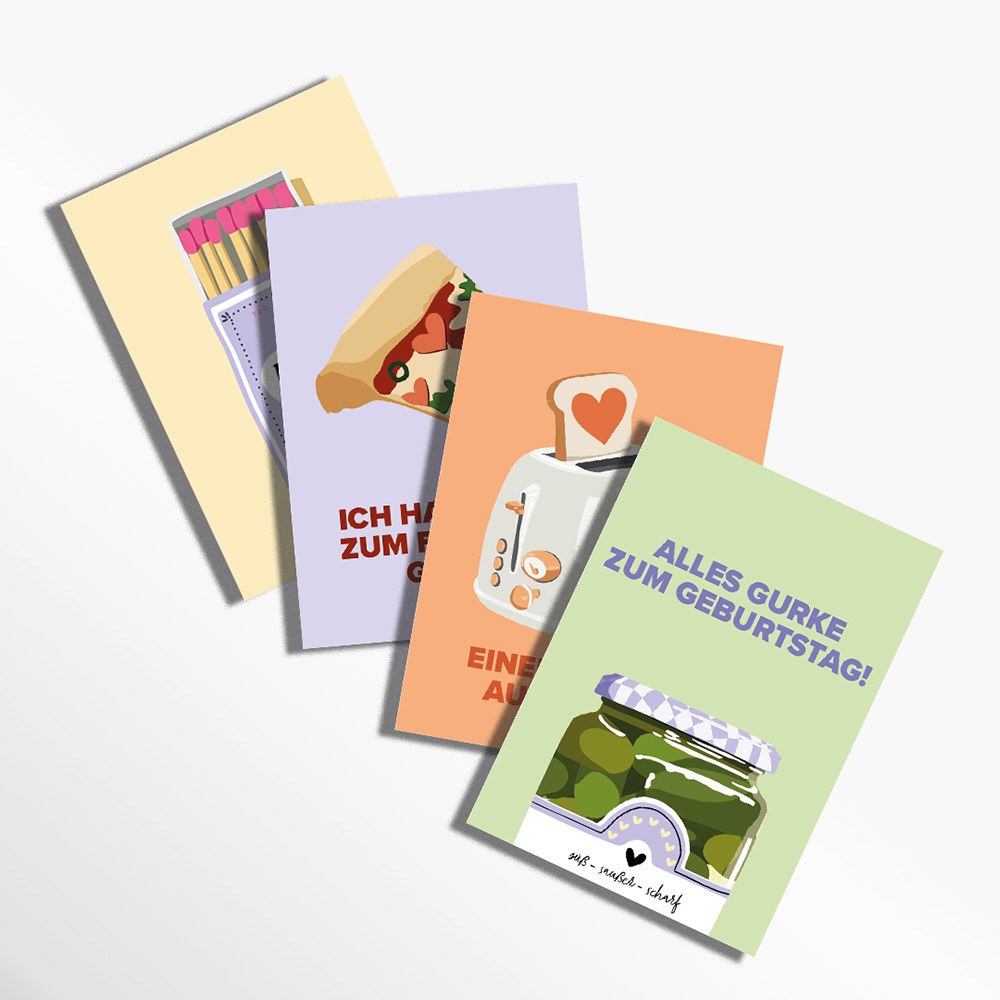 Grußkarten-Set: Spaß