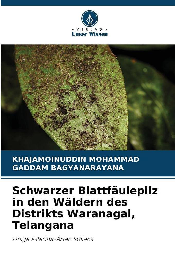 Schwarzer Blattfäulepilz in den Wäldern des Distrikts Waranagal Telangana