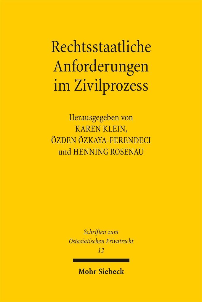 Rechtsstaatliche Anforderungen im Zivilprozess