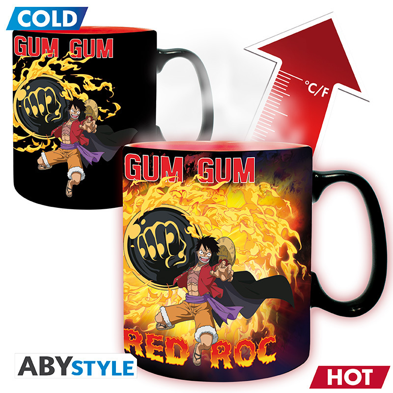 ONE PIECE - Mug Heat Change - 460 ml -Luffy vs Kaidou-cardboard box