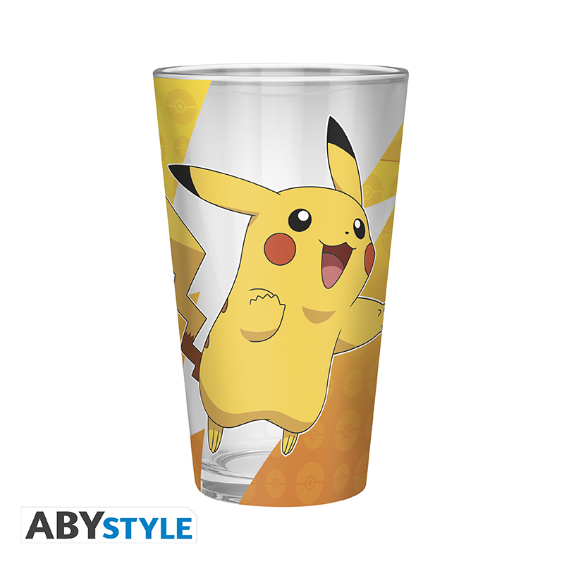 POKEMON - Large Glass Premium - 400ml - Pikachu foil