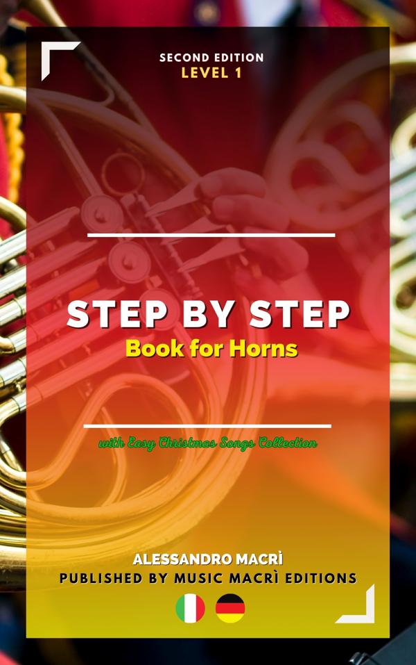 STEP by STEP Book for Horns Level 1 Italian/German