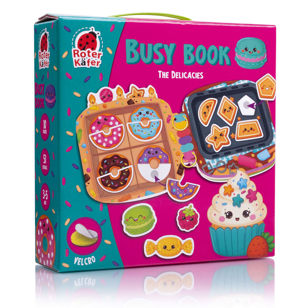 Lernspiel Roter Käfer Busy Book mit Klettverschluss Die Leckereien RK1170-03