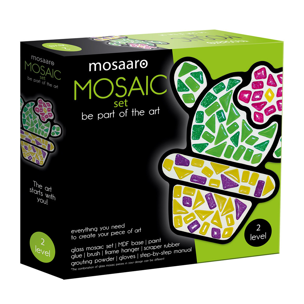 Kreativ-Set Mosaaro Glasmosaik Kaktus MA2006
