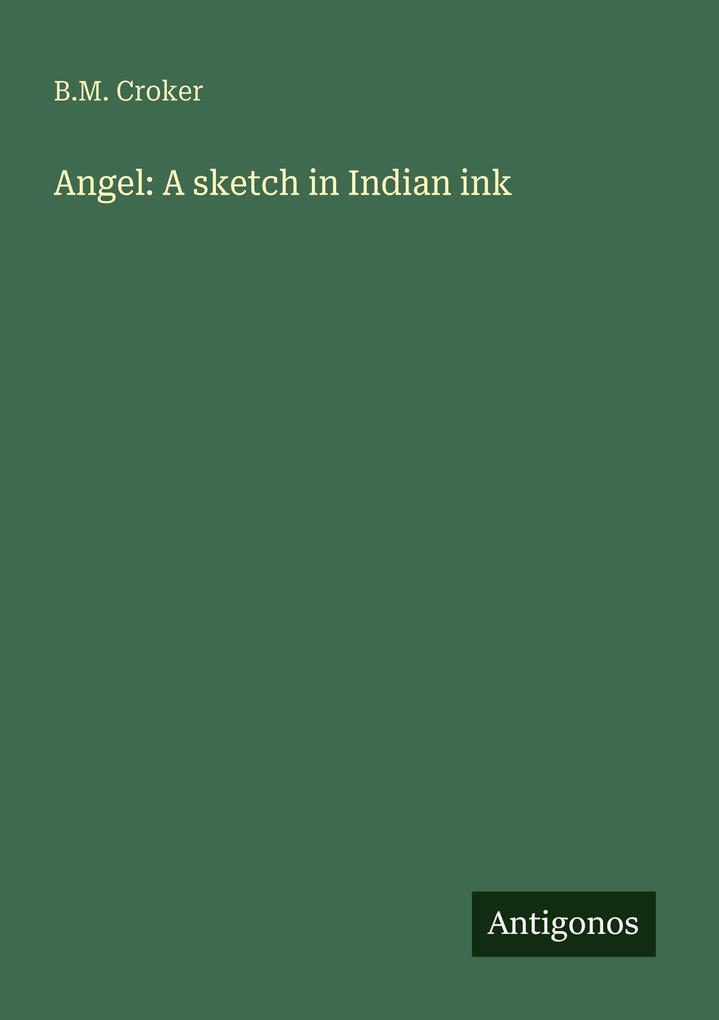 Angel: A sketch in Indian ink
