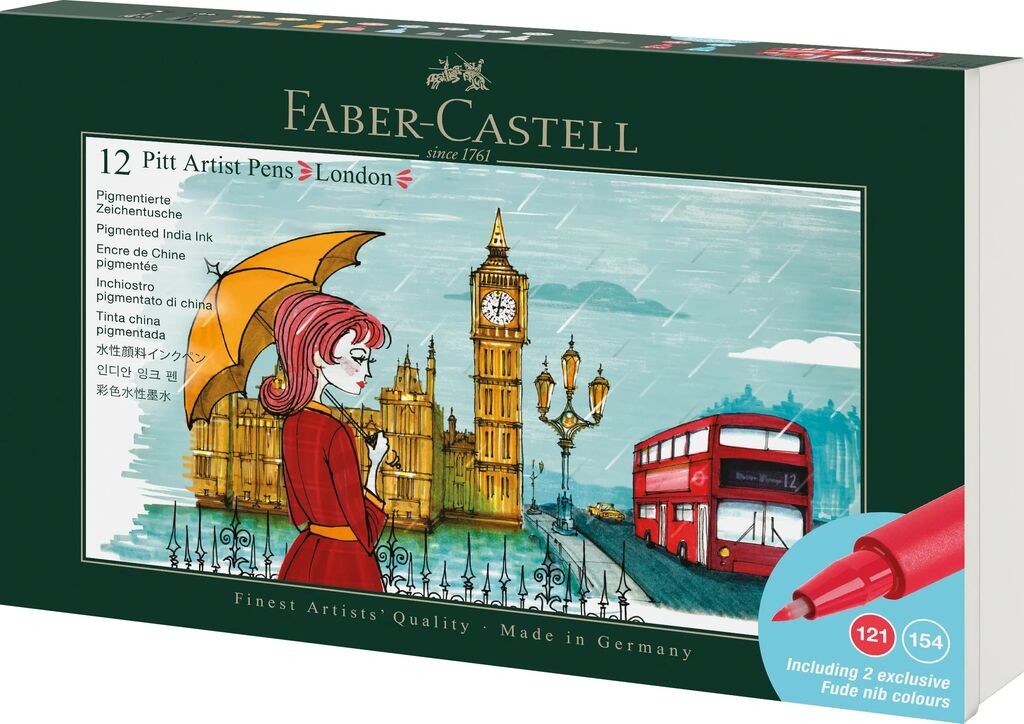 Faber-Castell Tuschest. Pitt Artist Pen Set London