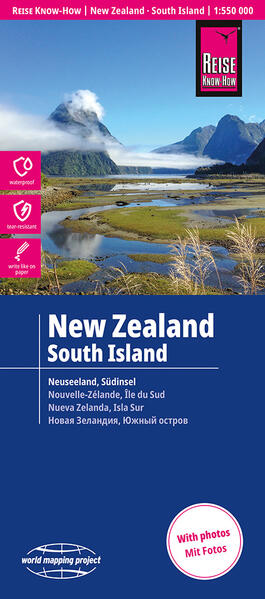 Reise Know-How Landkarte Neuseeland Südinsel | New Zealand South Island (1:550.000)
