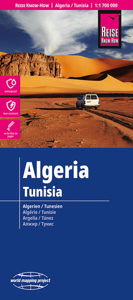 Reise Know-How Landkarte Algerien Tunesien | Algeria Tunisia (1:1.700.000)