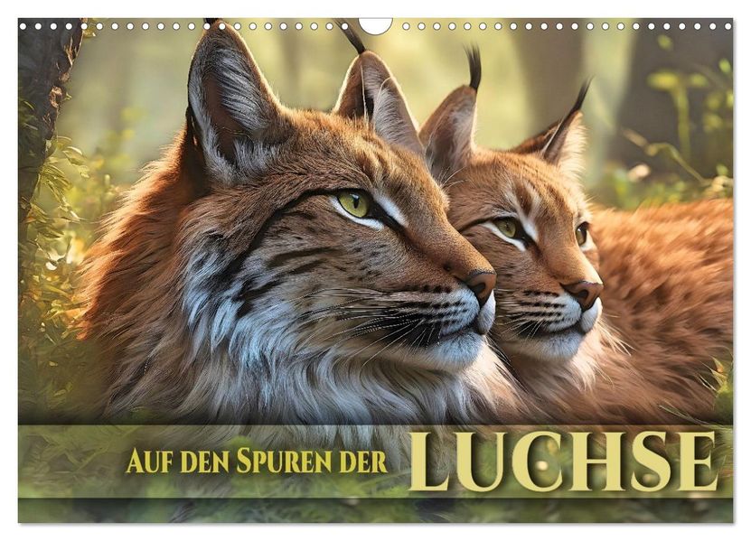Auf den Spuren der Luchse (Wandkalender 2026 DIN A3 quer) CALVENDO Monatskalender