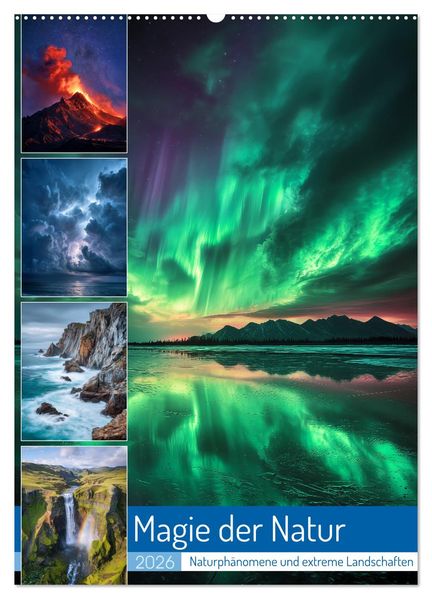 Magie der Natur (Wandkalender 2026 DIN A2 hoch) CALVENDO Monatskalender