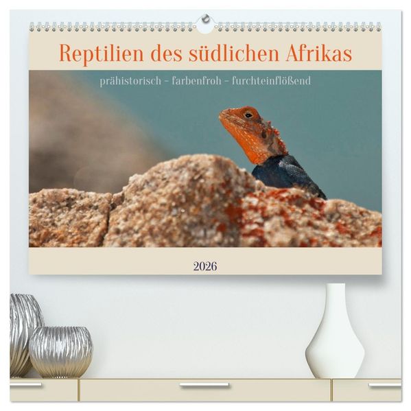 Reptilien des südlichen Afrikas (hochwertiger Premium Wandkalender 2026 DIN A2 quer) Kunstdruck in Hochglanz