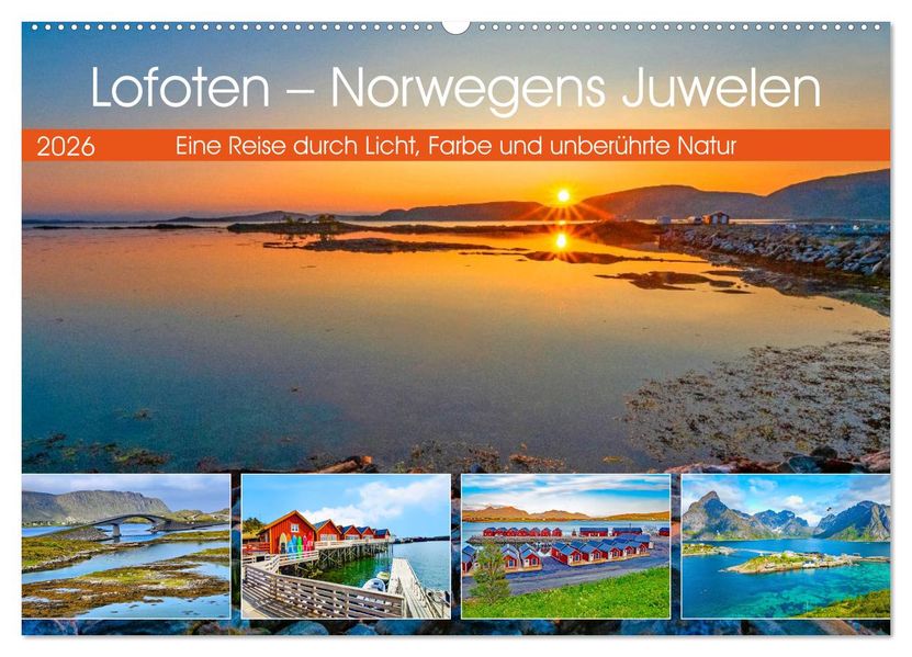 Lofoten - Norwegens Juwelen (Wandkalender 2026 DIN A2 quer) CALVENDO Monatskalender