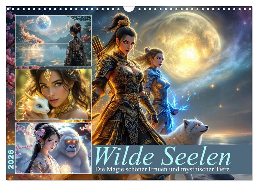 Wilde Seelen (Wandkalender 2026 DIN A3 quer) CALVENDO Monatskalender