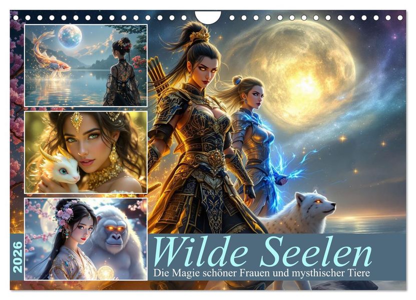 Wilde Seelen (Wandkalender 2026 DIN A4 quer) CALVENDO Monatskalender