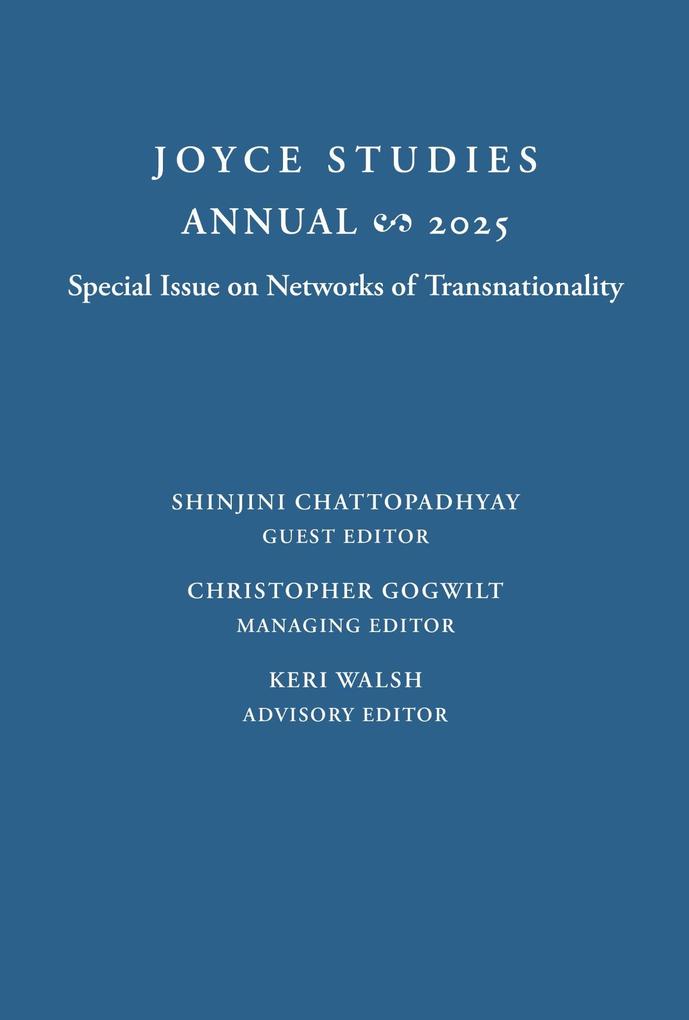 Joyce Studies Annual 2025