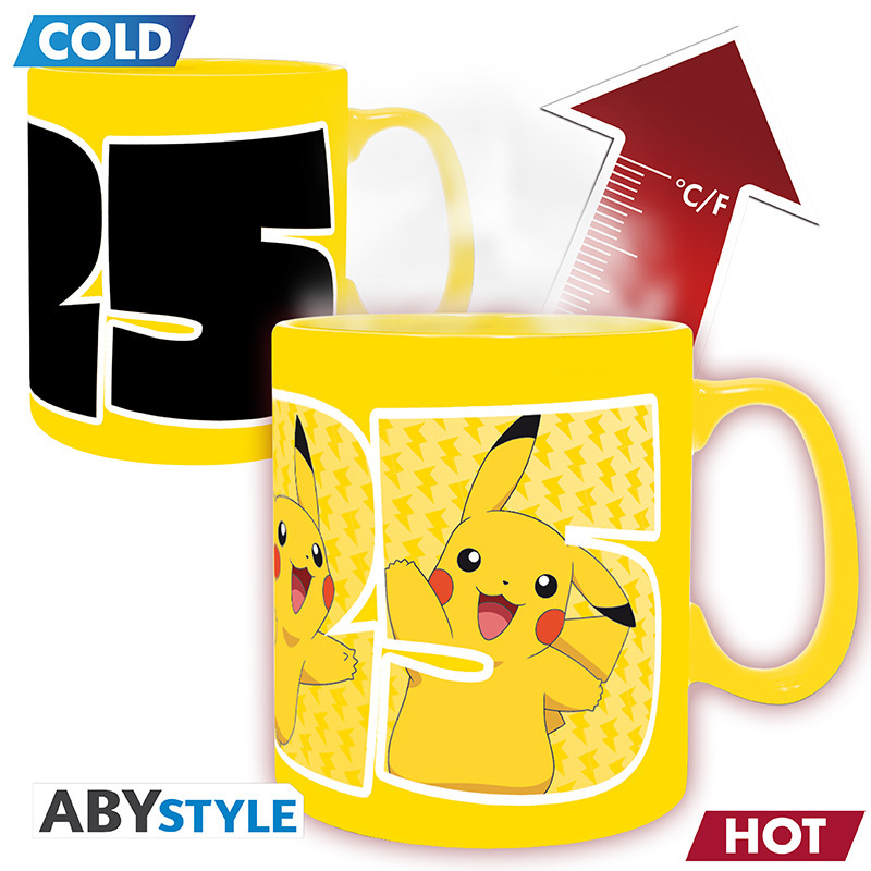 POKEMON - Mug Heat Change - 460 ml - Pikachu 25 - CB box
