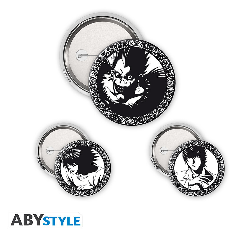 DEATH NOTE - Badge Pack - Light L & Ryuk
