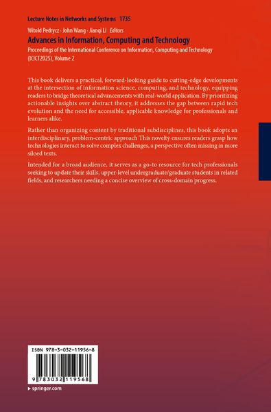 Advances in Information Computing and Technology