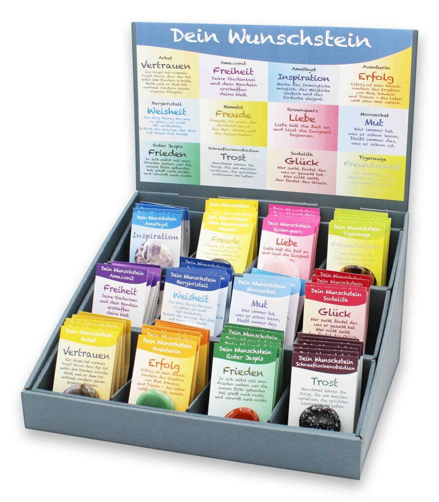 Sortiment Dein Wunschstein 36 Stück sortiert
