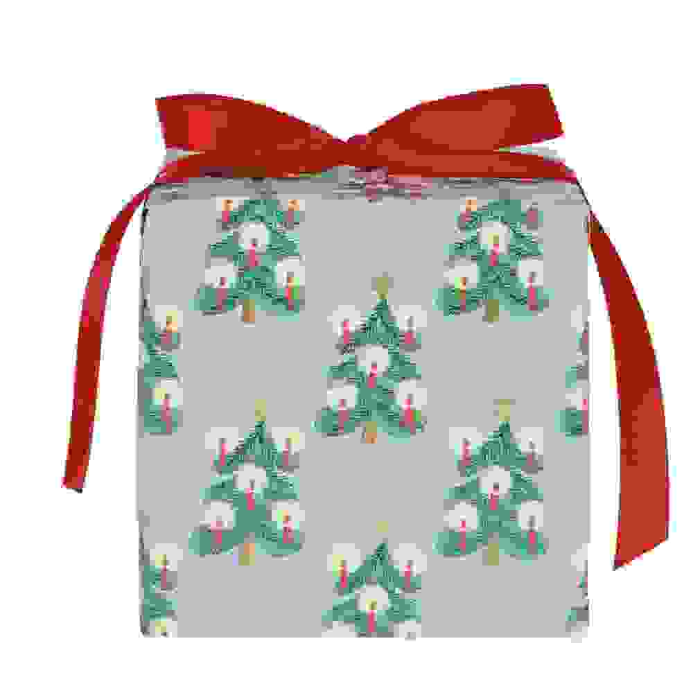 Geschenkpapier Tannenbäume Reseda FSC MIX