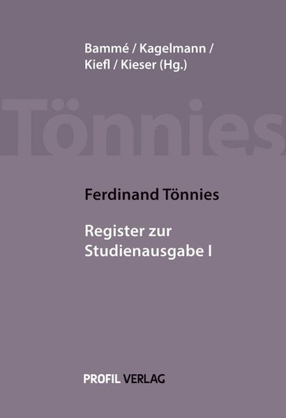 Gesamtregister und Werkverzeichnis zur Studienausgabe I