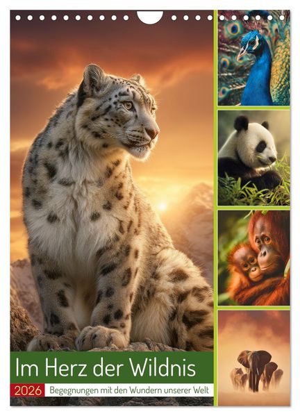 Im Herz der Wildnis (Wandkalender 2026 DIN A4 hoch) CALVENDO Monatskalender