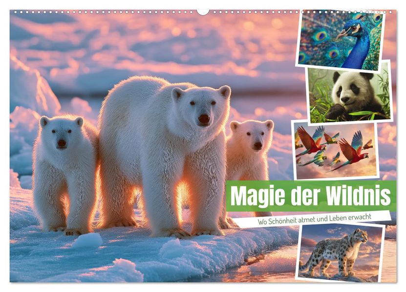 Magie der Wildnis (Wandkalender 2026 DIN A2 quer) CALVENDO Monatskalender