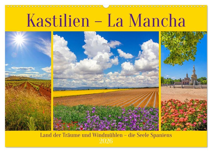 Kastilien - La Mancha (Wandkalender 2026 DIN A2 quer) CALVENDO Monatskalender