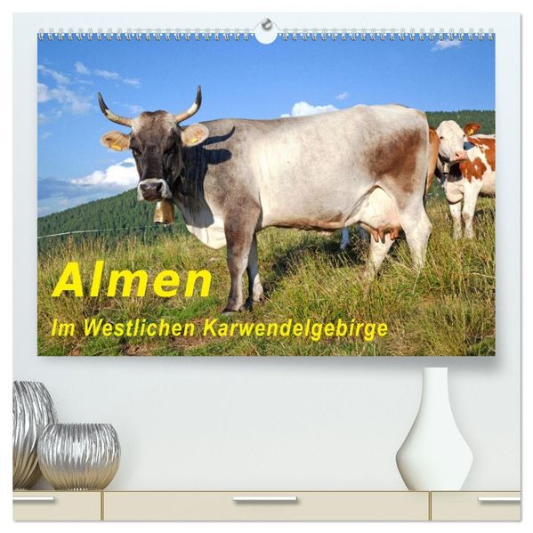 Almen im Westlichen Karwendelgebirge (hochwertiger Premium Wandkalender 2026 DIN A2 quer) Kunstdruck in Hochglanz