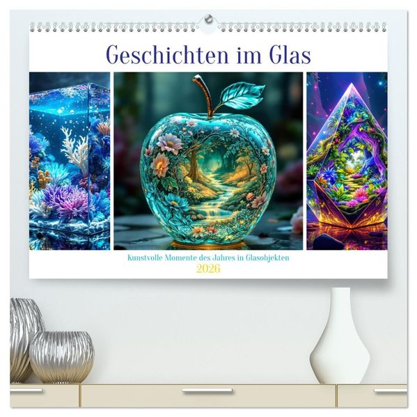 Geschichten im Glas (hochwertiger Premium Wandkalender 2026 DIN A2 quer) Kunstdruck in Hochglanz