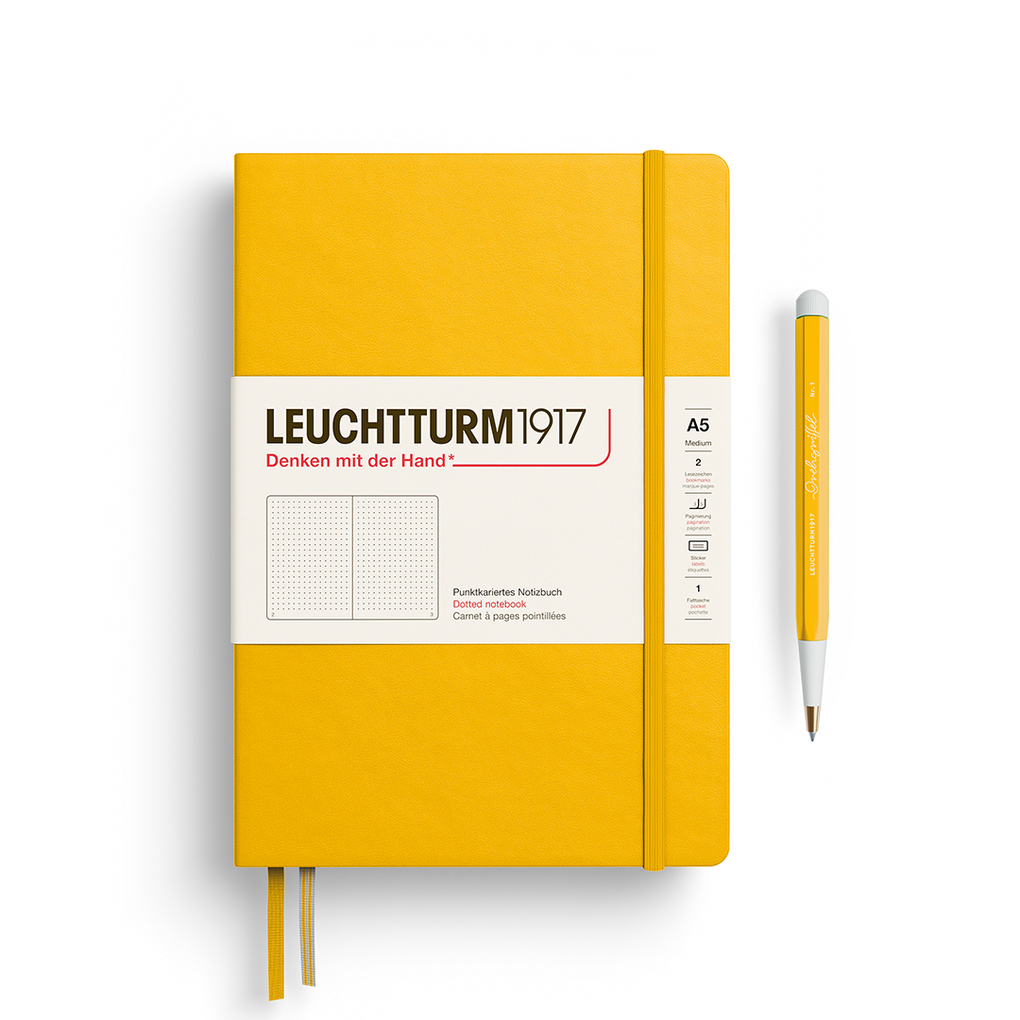 Leuchtturm1917 Notizbuch Medium (A5) Hardcover 251 Nummerierte Seiten Sunflower Dotted