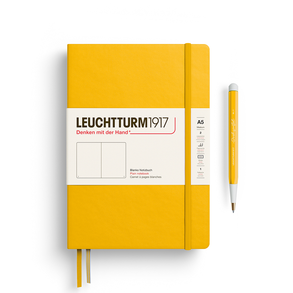 Leuchtturm1917 Notizbuch Medium (A5) Hardcover 251 Nummerierte Seiten Sunflower Blanko