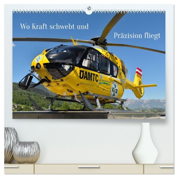 Wo Kraft schwebt und Präzision fliegt (hochwertiger Premium Wandkalender 2026 DIN A2 quer) Kunstdruck in Hochglanz
