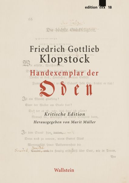 Handexemplar der 'Oden'