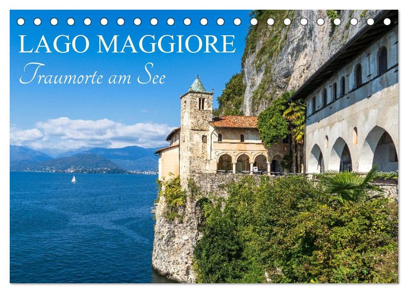 Lago Maggiore - Traumorte am See (Tischkalender 2026 DIN A5 quer) CALVENDO Monatskalender