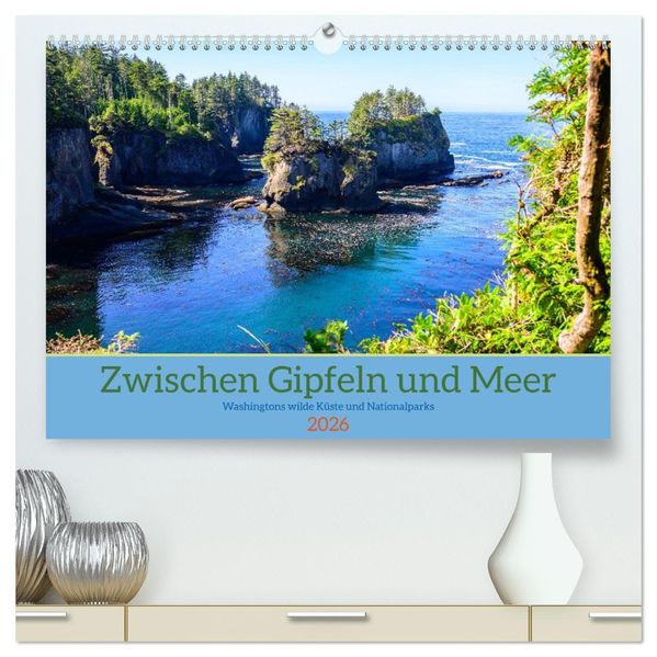 Zwischen Gipfeln und Meer (hochwertiger Premium Wandkalender 2026 DIN A2 quer) Kunstdruck in Hochglanz