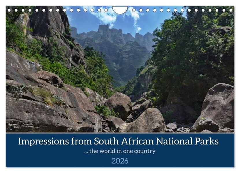 Impressions of South African National Parks (Wall Calendar 2026 DIN A4 landscape) CALVENDO 12 Month Wall Calendar