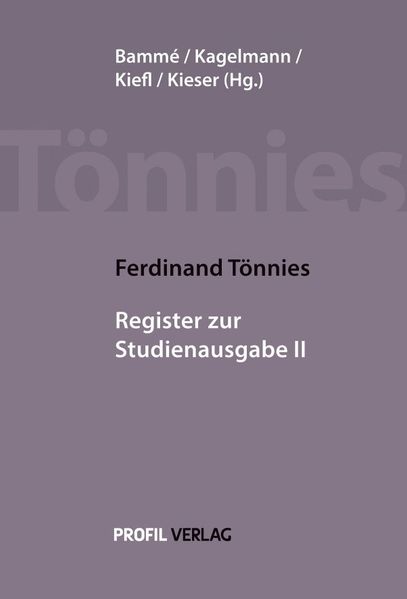 Gesamtregister und Werkverzeichnis zur Studienausgabe II
